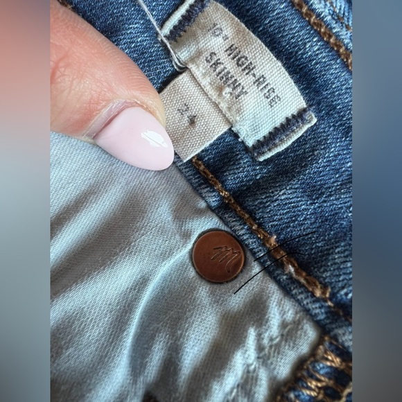 Madewell Jeans high rise skinny buttonfly Button front edition Hanna 24 - Picture 4 of 7